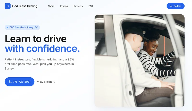DriveSmart Academy - Driving School website by CloverSpace